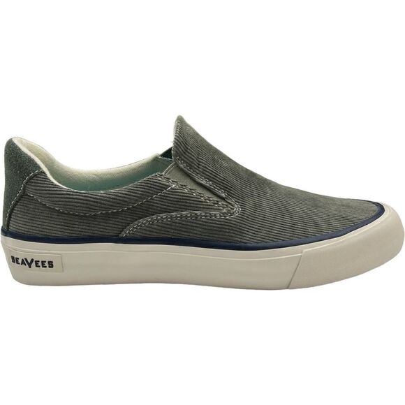 New SeaVees Men Casual Sneakers Grey Velvet Hawthorne Slip-On Cordies 8 US - Picture 1 of 13